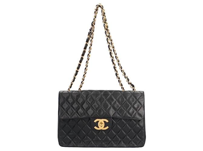Classique Chanel Sacs à main Cuir Noir  ref.1367691