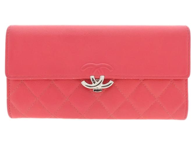 Timeless Chanel Purses, wallets, cases Pink Leather  ref.1367697