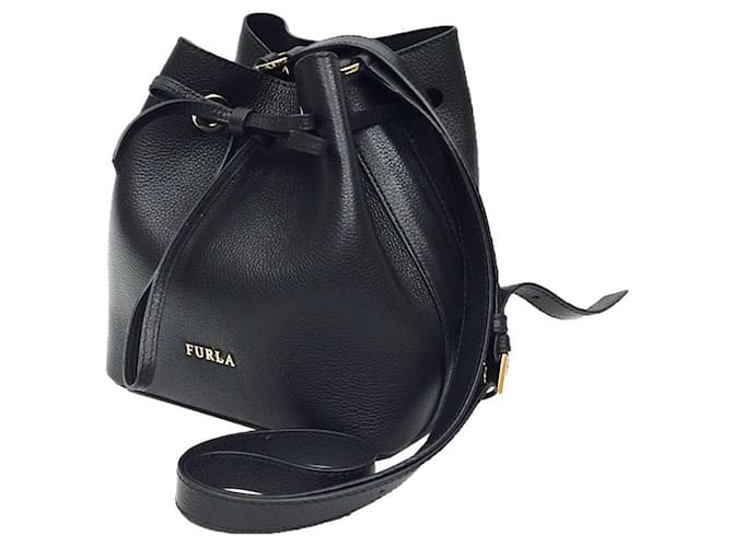 Furla Handtaschen Schwarz Leder  ref.1367711