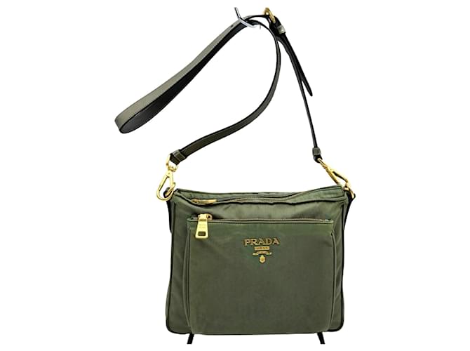 Prada Bolsas Verde Sintético  ref.1367721