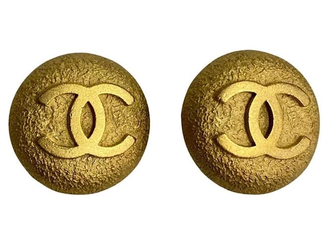 Chanel Ohrringe Golden Vergoldet  ref.1367779