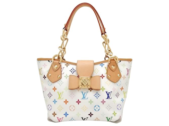 Louis Vuitton Borse Bianco Tela  ref.1367785