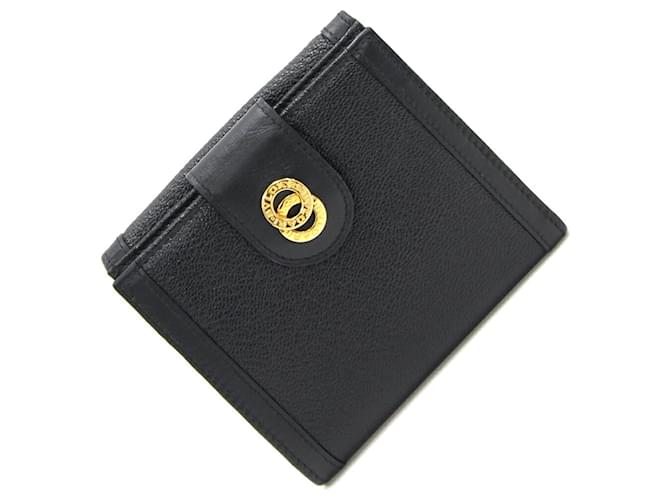 Bulgari Purses, wallets, cases Black Leather  ref.1367793