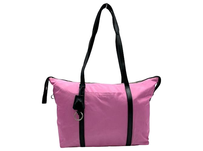 Tote Prada Tessuto Pink Synthetic  ref.1367816