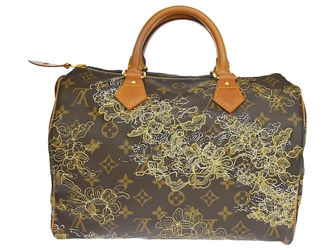 Speedy Louis Vuitton Sacs à main Toile Marron  ref.1367820