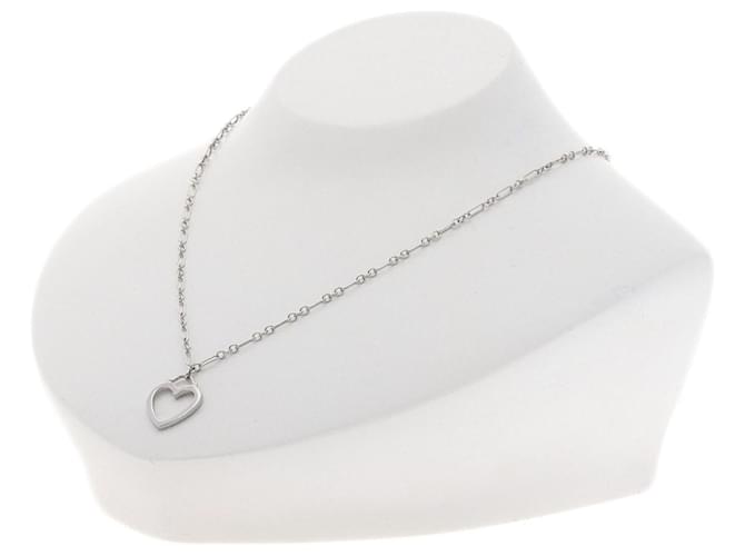 Tiffany & Co Sentimental heart Silvery White gold  ref.1367833