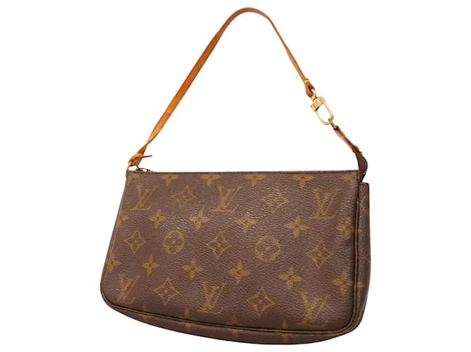 Louis Vuitton Clutch bags Brown Cloth  ref.1367840