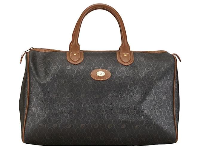 Dior Honeycomb Canvas Boston Bag Canvas Travel Bag in Good condition Cloth  ref.1367891
