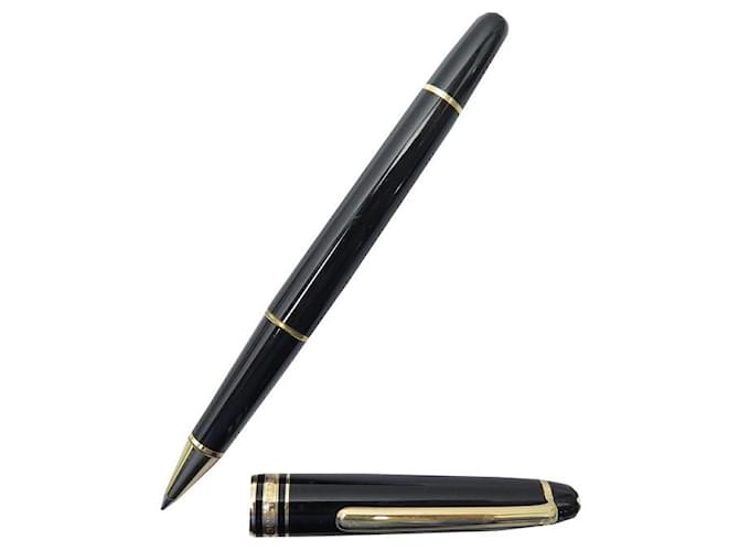 MONTBLANC PENNA A SFERA MEISTERSTUCK CLASSIC MB132457 PENNA ROLLER ORO Nero Resina  ref.1367909