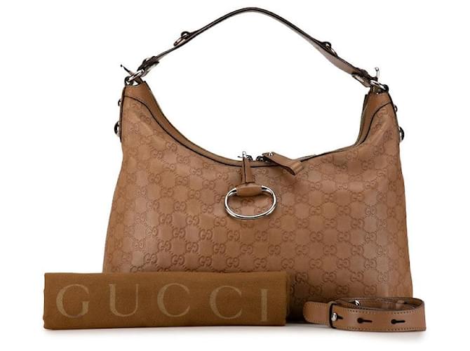 Gucci Guccissima Leather Hobo Bag Leather Shoulder Bag 232961 in Excellent condition  ref.1367966