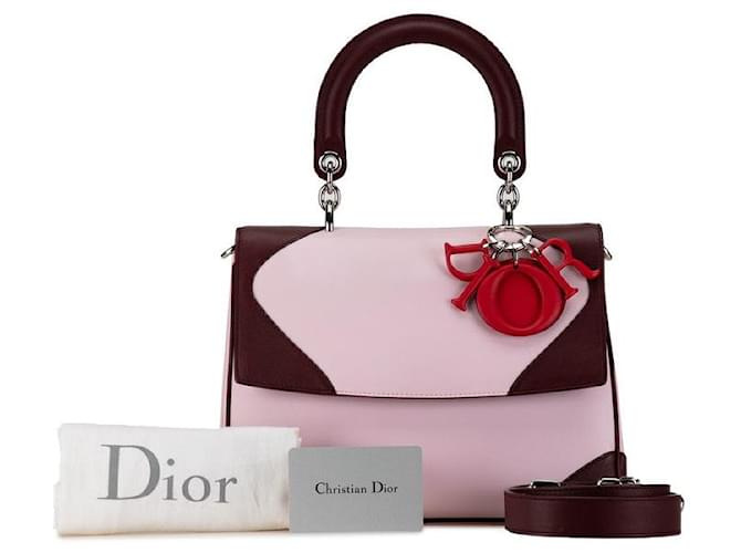 Dior Tricolor Be Dior Flap Bag Leather Handbag in Excellent condition  ref.1367969