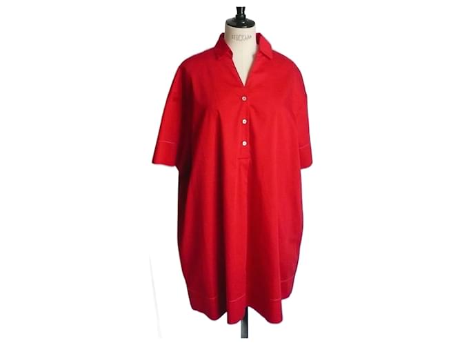 BELLEROSE Robe rouge neuve coton T1  ref.1368057