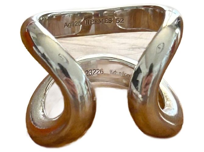 Anello Hermès Lima GM Argento Argento
