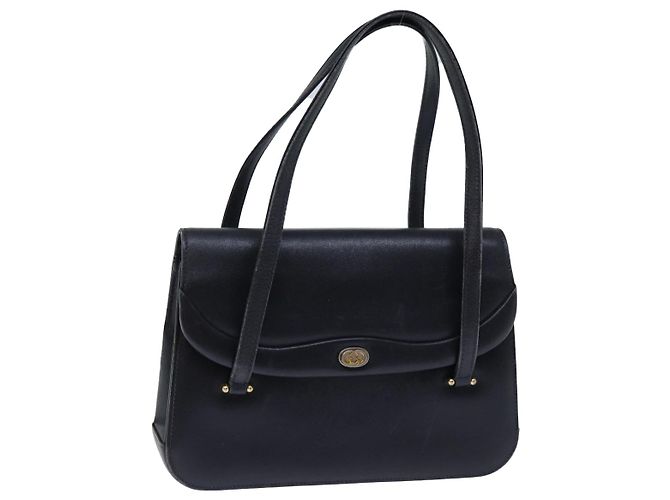 Sac à main GUCCI Cuir Noir Auth 73035
