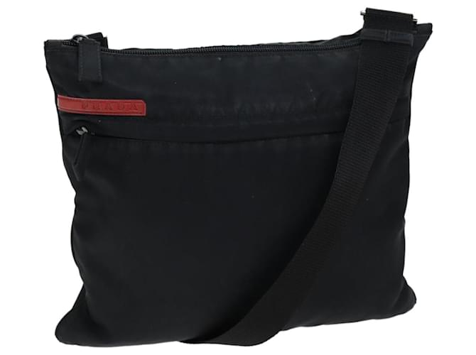 PRADA Sports Shoulder Bag Nylon Black Auth 73150  ref.1368124