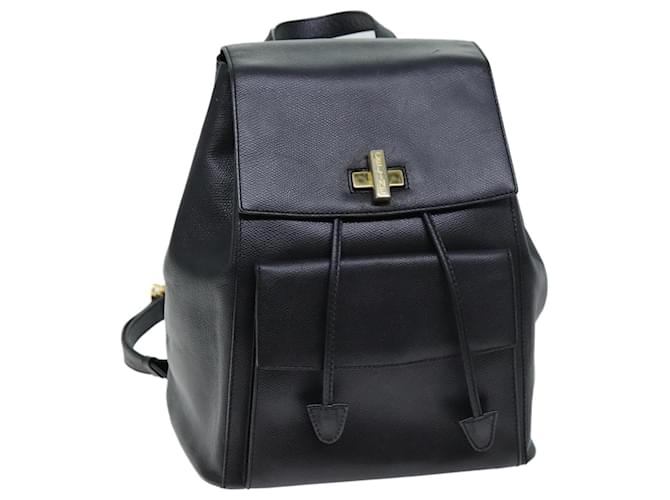 Céline CELINE Backpack Leather Black Auth 73090  ref.1368129