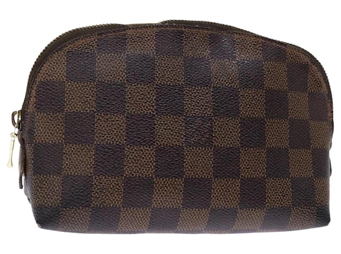 LOUIS VUITTON Damier Ebene Pochette Cosmetic PM Pouch N47516 LV Auth bs13933  ref.1368130