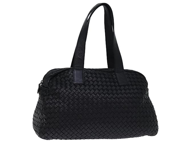 Autre Marque BOTTEGA VENETA INTRECCIATO Shoulder Bag Leather Black Auth yk12046  ref.1368176