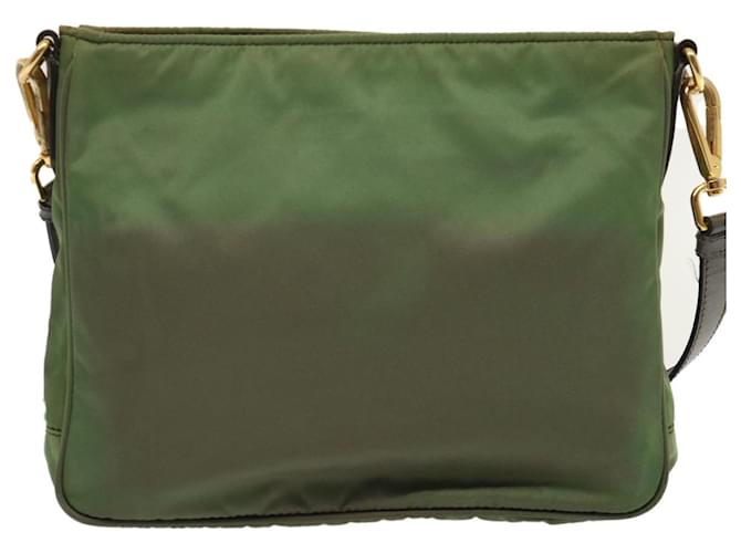 PRADA Shoulder Bag Nylon Khaki Auth 72572  ref.1368208