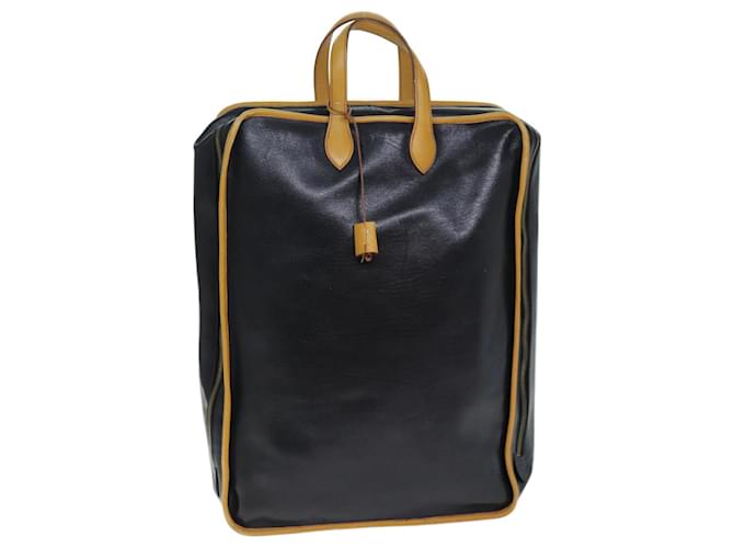Hermès HERMES Travel Case Garment Cover Leather Black Auth bs13799  ref.1368210
