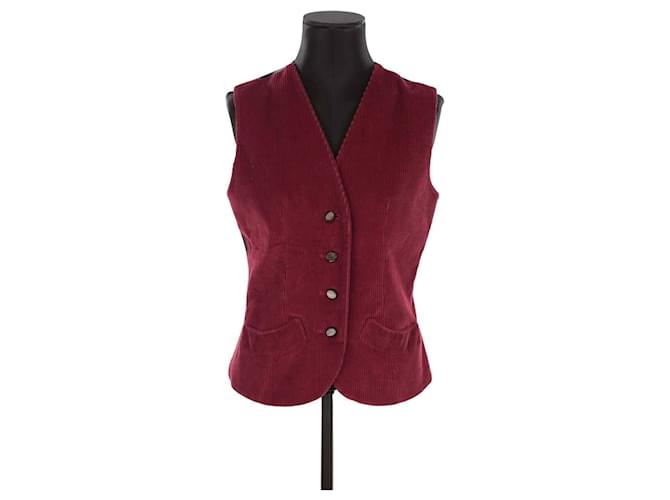 Saint Laurent Burgundy jacket Dark red Synthetic  ref.1368220