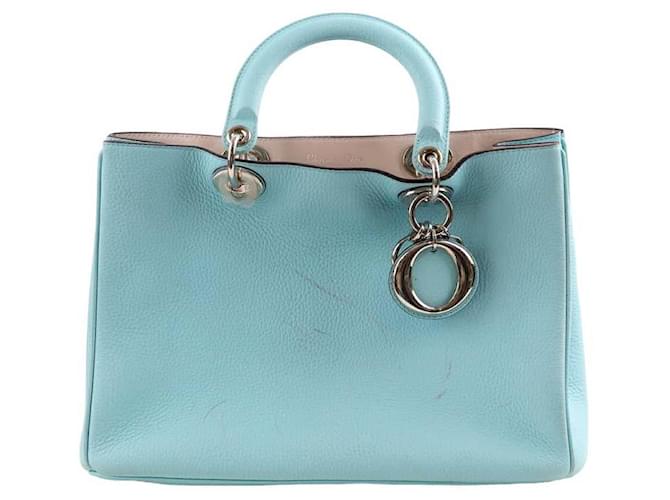 Diorissimo Dior Leather Handbag Blue  ref.1368225