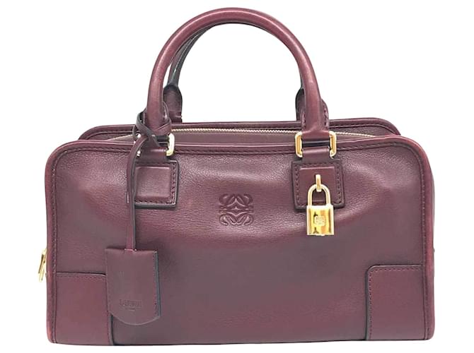 LOEWE AMAZONA Burdeos Cuero  ref.1368345