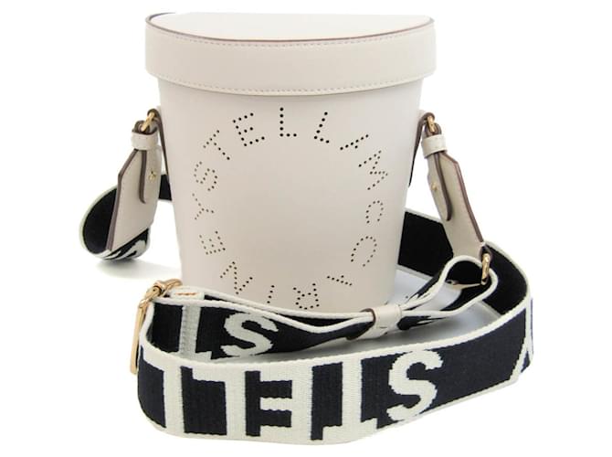 Stella Mc Cartney Stella McCartney Bucket White Synthetic  ref.1368424