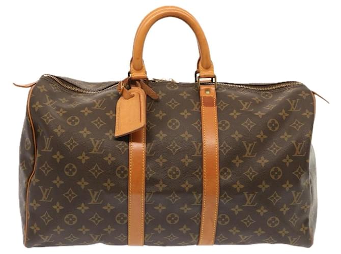 Louis Vuitton Keepall 45 Toile Marron  ref.1368434