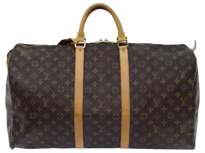 Louis Vuitton Keepall 55 Brown Cloth  ref.1368437