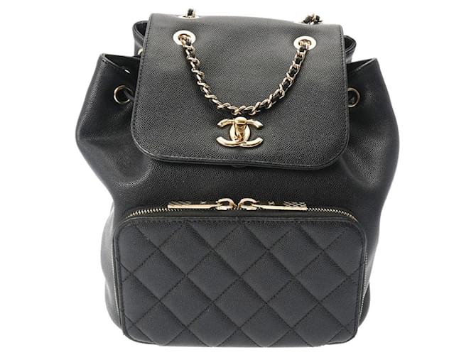 Chanel Matelassé Black Leather  ref.1368542