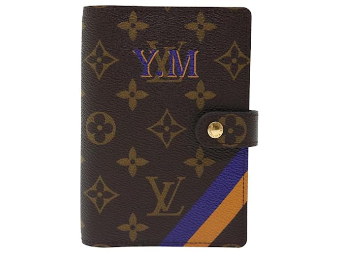 Louis Vuitton Agenda Cover Marrone Tela  ref.1368578