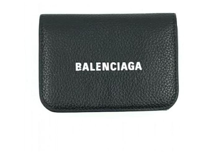 Mini portafoglio Balenciaga Cash Nero Pelle  ref.1368691