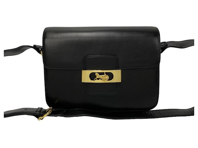 Céline Carriage Cuir Noir  ref.1368825