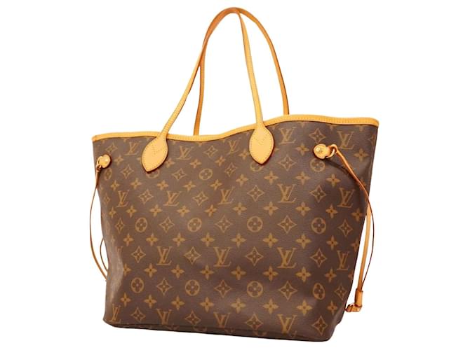 Louis Vuitton Neverfull MM Marrone Tela  ref.1368884