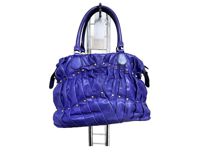 Valentino Garavani Handbags Dark purple Leather  ref.1368957