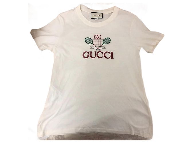 Camiseta Gucci de algodón blanca Blanco