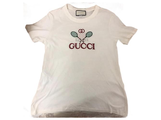 Gucci T-Shirt Weiß Baumwolle  ref.1368969