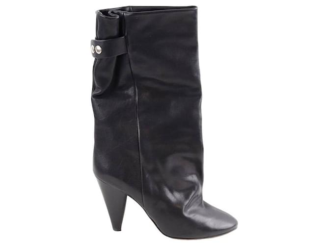 Isabel Marant Leather boots Black  ref.1369013