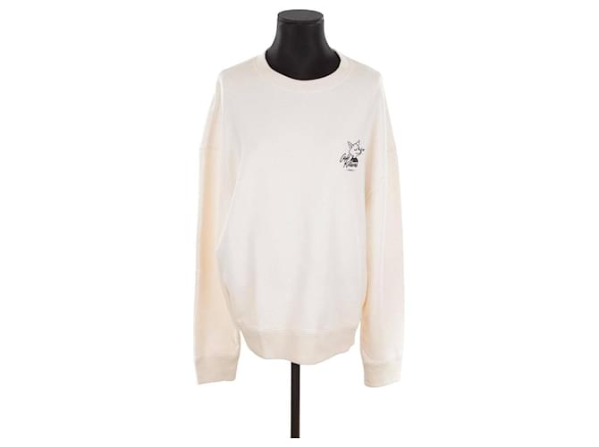 Kitsune Pull-over en coton Blanc  ref.1369016