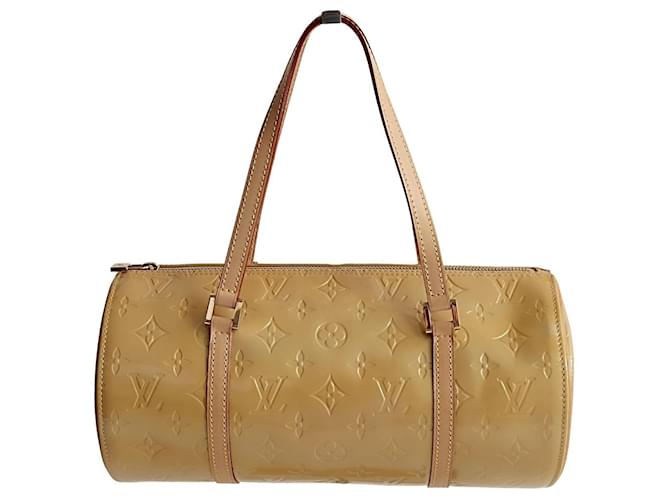Louis Vuitton borsa a spalla Papillon in vernice gialla Yellow Patent leather  ref.1369080