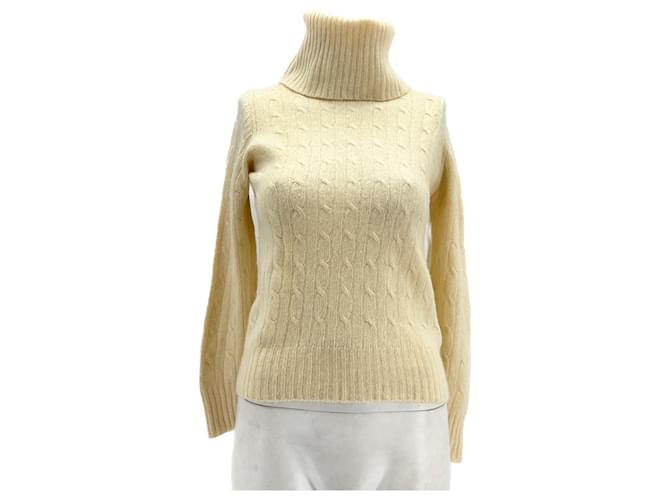 Autre Marque NON SIGNE / UNSIGNED  Knitwear T.FR 38 Cashmere Yellow  ref.1369085