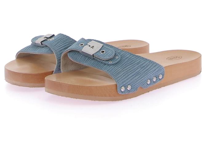 Autre Marque SCHOLL Sandalen T.EU 38 Wildleder Blau Schweden  ref.1369119