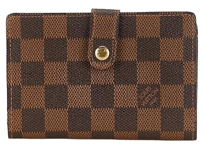 Carteira Bifold Louis Vuitton Damier Viennois N61664 em couro PVC marrom em muito bom estado Lona  ref.1369137