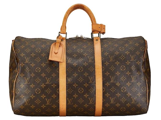 Louis Vuitton Keepall 50 Canvas Travel Bag M41426 in Good condition Cloth  ref.1369165
