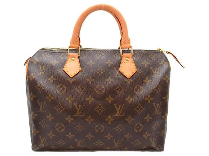 Louis Vuitton Monogram Speedy 30 Canvas Handbag M41526 in Excellent condition Cloth  ref.1369189