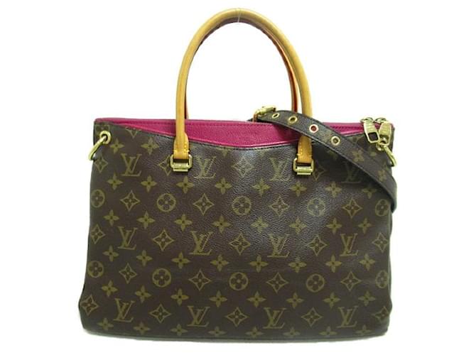 Louis Vuitton Pallas Canvas Shoulder Bag M40906 in Good condition Cloth  ref.1369195