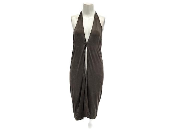 JACQUEMUS  Dresses T.International M Synthetic Brown  ref.1369216