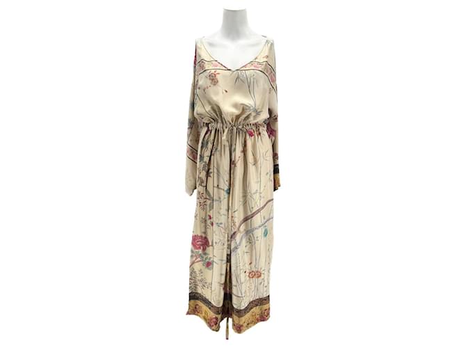 PIERRE LOUIS MASCIA  Dresses T.International S Silk Beige  ref.1369226