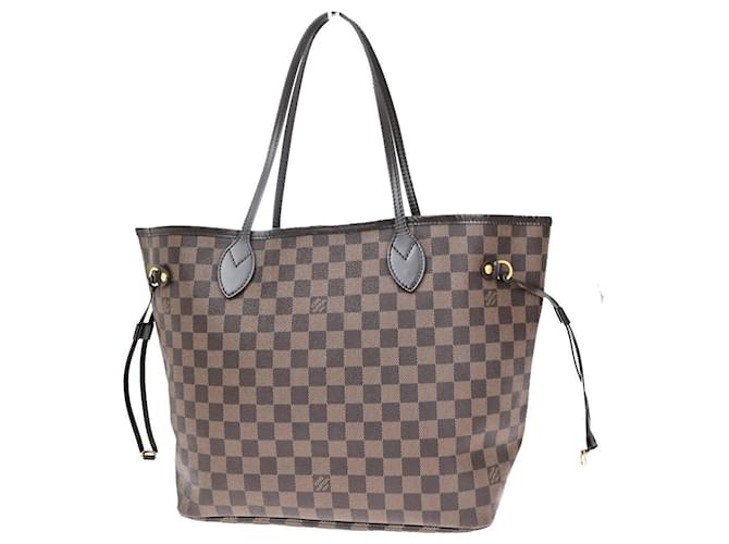 Louis Vuitton Neverfull MM Marrone Tela  ref.1369253